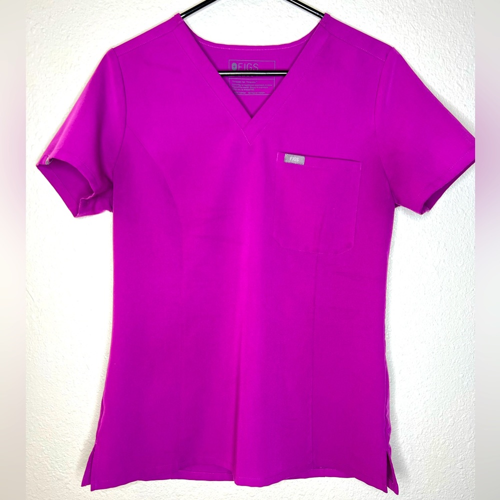 Purple Women’s Figs Catarina Scrubs Shirt Technical Collection Size S